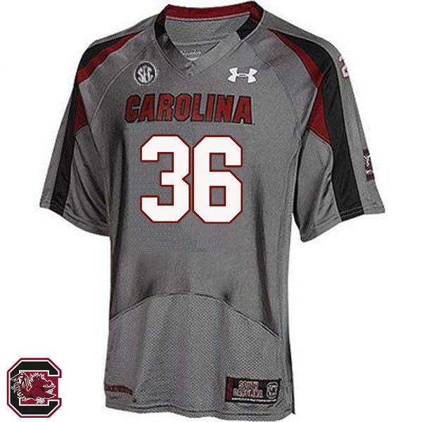 Men South Carolina Gamecocks #36 Morgan Vest College Football Jerseys Sale-Gray